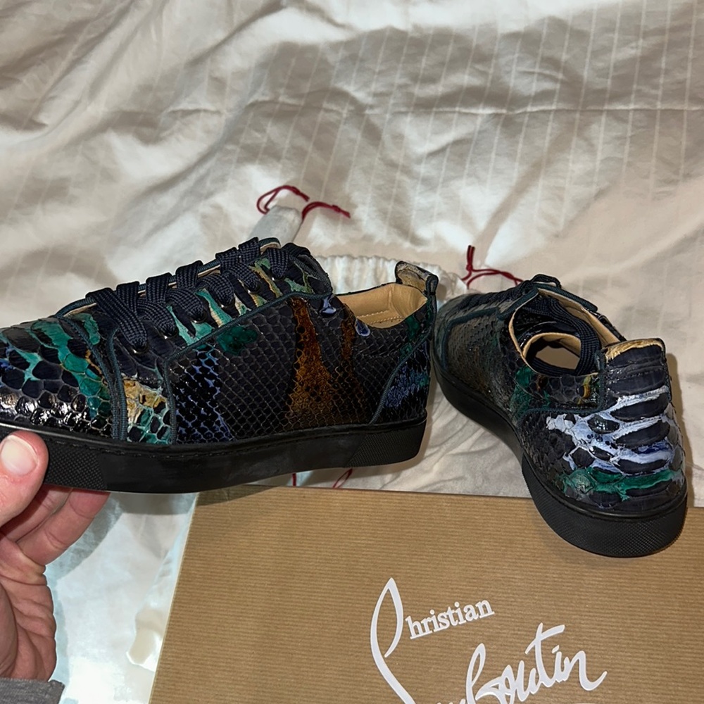 Christian Louboutin Men’s Python Multicolor Sneak… - image 3